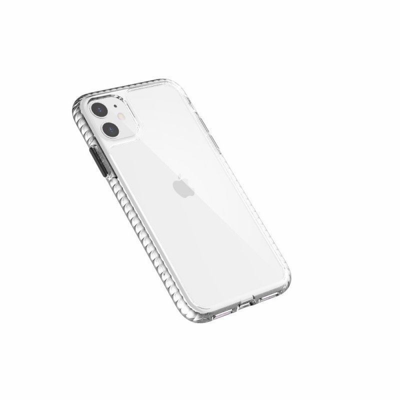 Skal för iPhone 11 Svart Genomskinliga Strukturerade Kanter