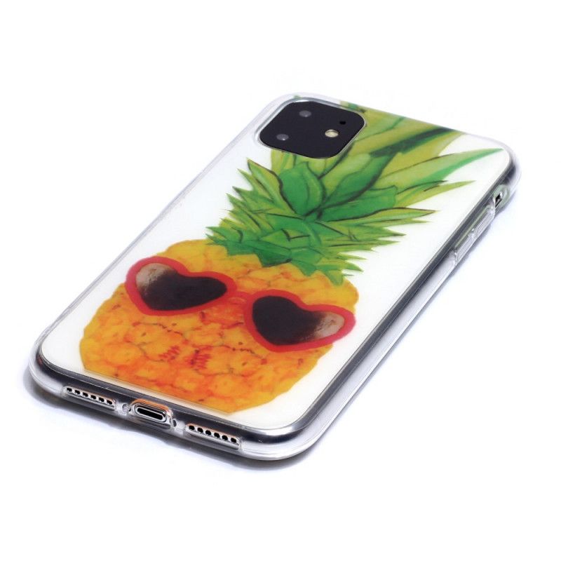 Skal för iPhone 11 Transparent Inkognito Ananas