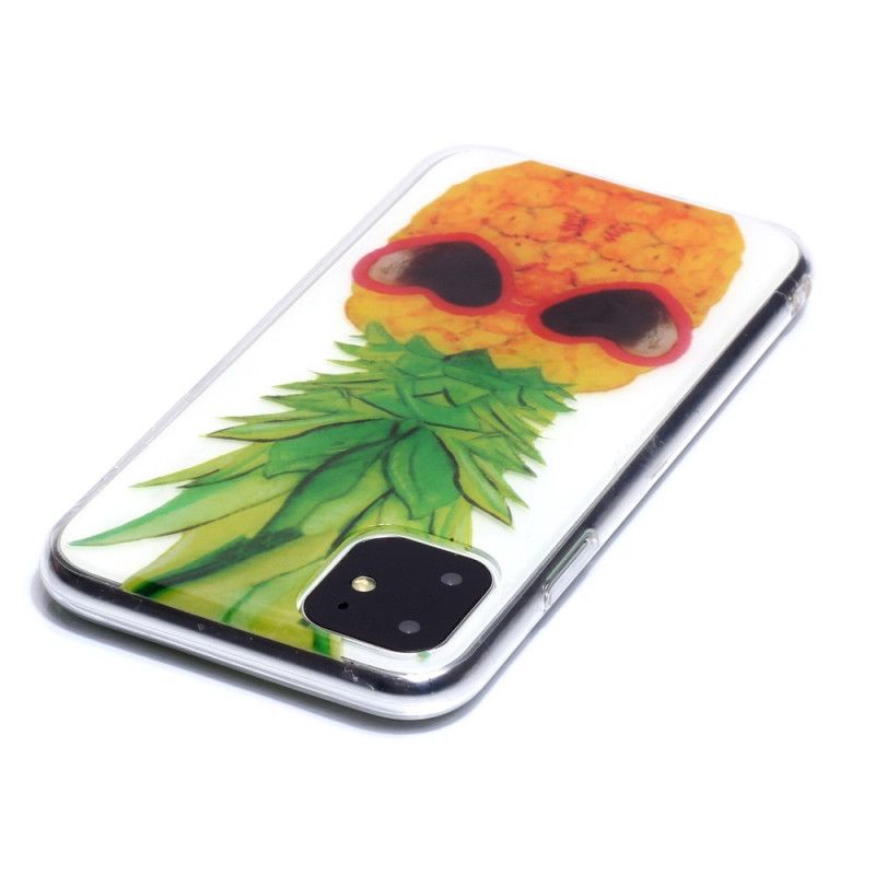 Skal för iPhone 11 Transparent Inkognito Ananas