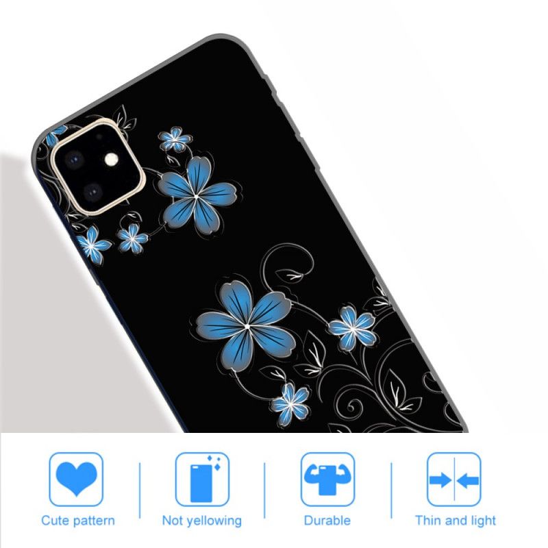 Skal iPhone 11 Blå Blommor