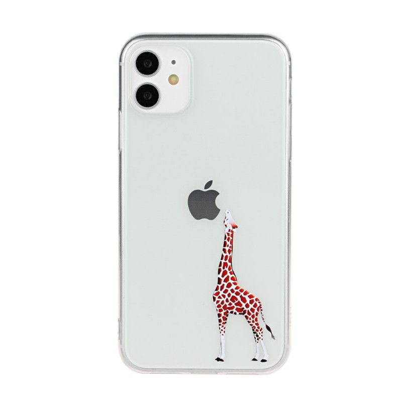 Skal iPhone 11 Giraffspel Med Logotyp