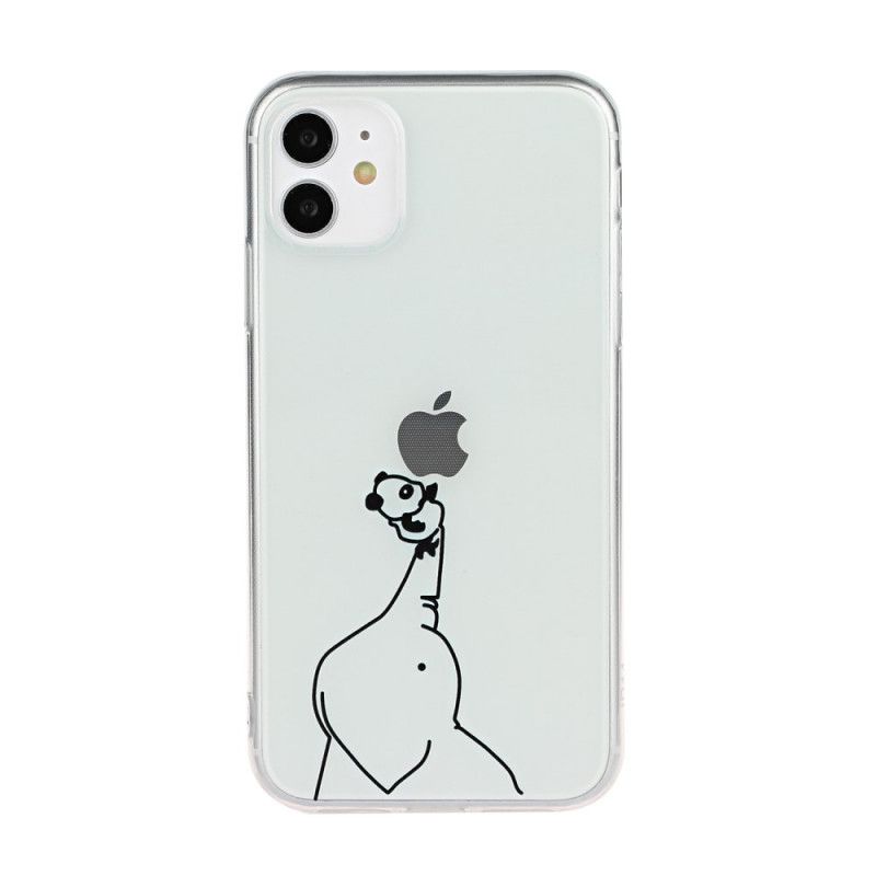 Skal iPhone 11 Panda- Och Elefantlogotypspel