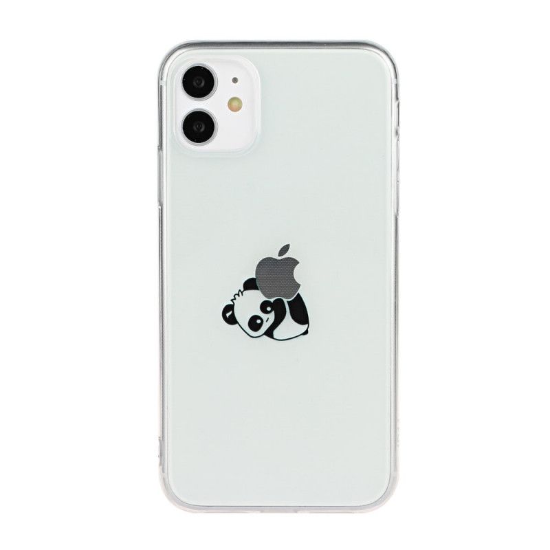 Skal iPhone 11 Svart Pandaspel Med Logotyp