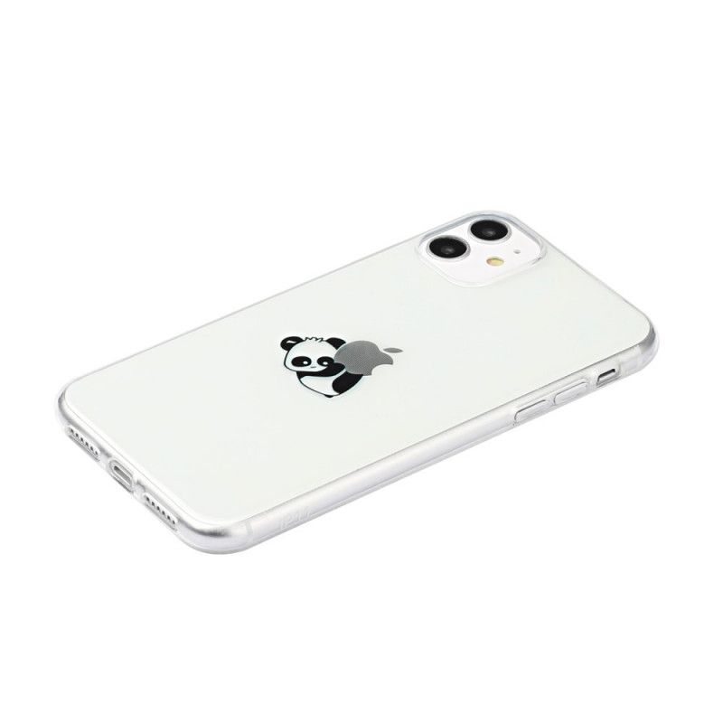 Skal iPhone 11 Svart Pandaspel Med Logotyp