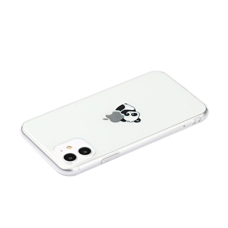 Skal iPhone 11 Svart Pandaspel Med Logotyp