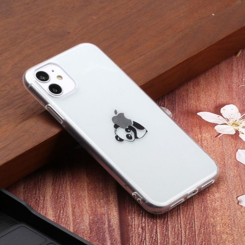 Skal iPhone 11 Svart Pandaspel Med Logotyp