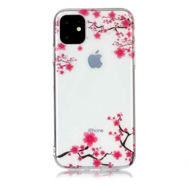 Skal iPhone 11 Transparent Blommande Träd