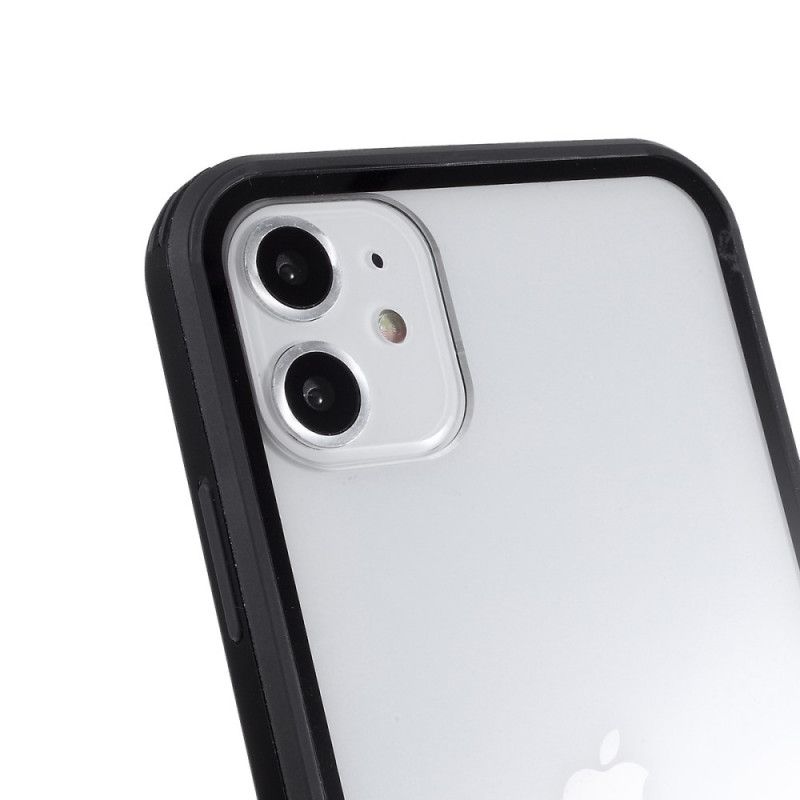 Skal iPhone 11 Vit Hybrid Silikonfälg Design