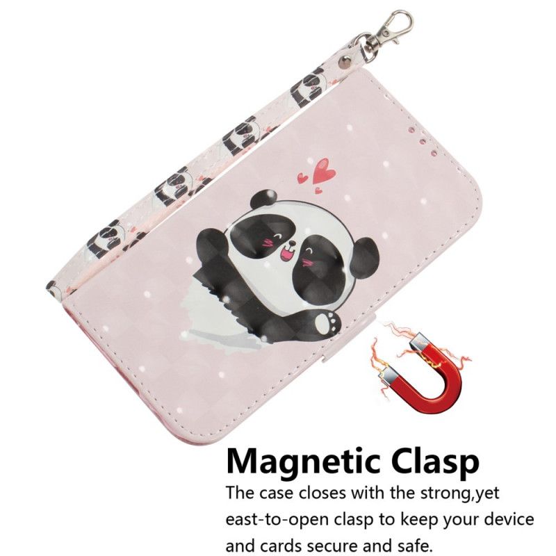 Skyddsfodral iPhone 11 Pandakärlek Med Rem