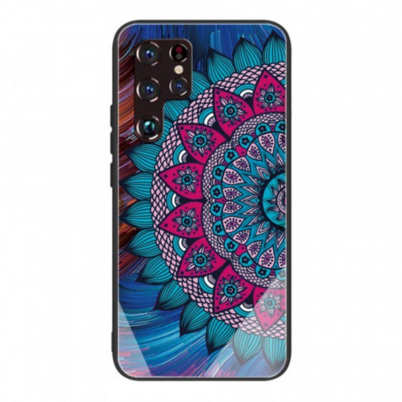 Skal Samsung Galaxy S22 Ultra 5G Mandala Härdat Glas