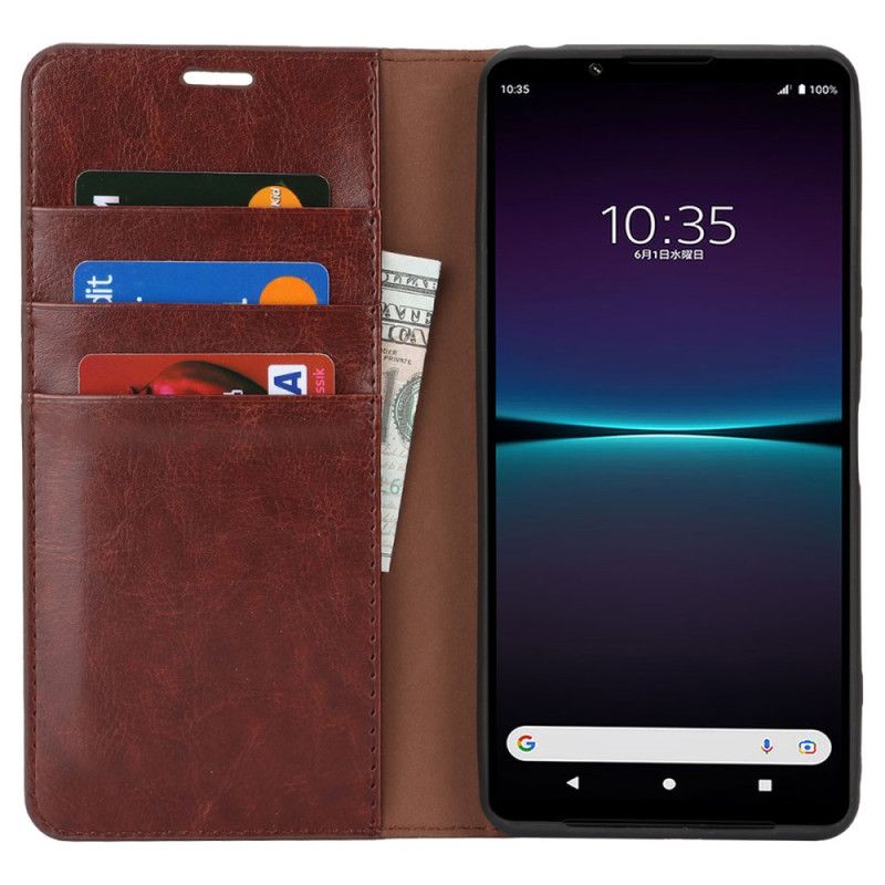 Folio-fodral Sony Xperia 1 Vi Läder