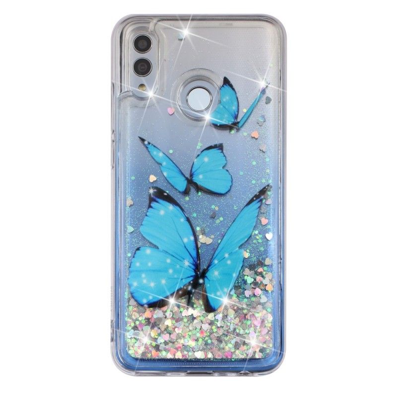 Skal Honor 10 Lite Glitter Flygande Fjärilar