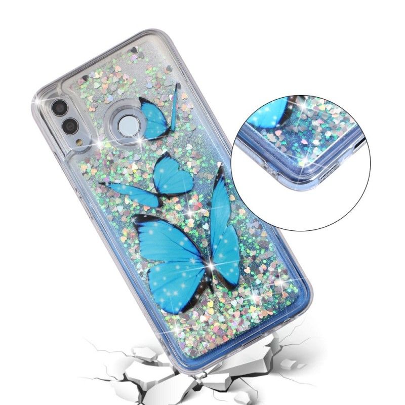 Skal Honor 10 Lite Glitter Flygande Fjärilar