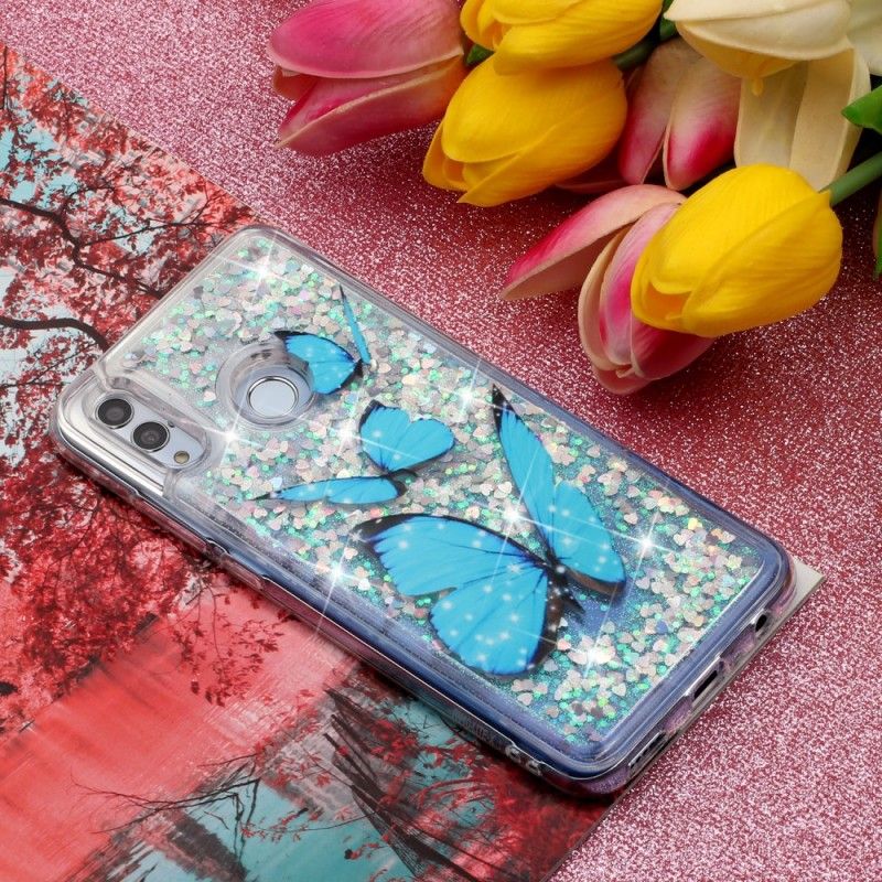 Skal Honor 10 Lite Glitter Flygande Fjärilar