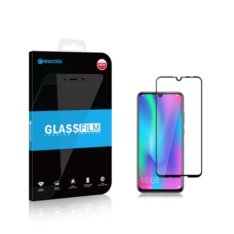 Skydd Av Härdat Glas Honor 10 Lite Svart Mocolo