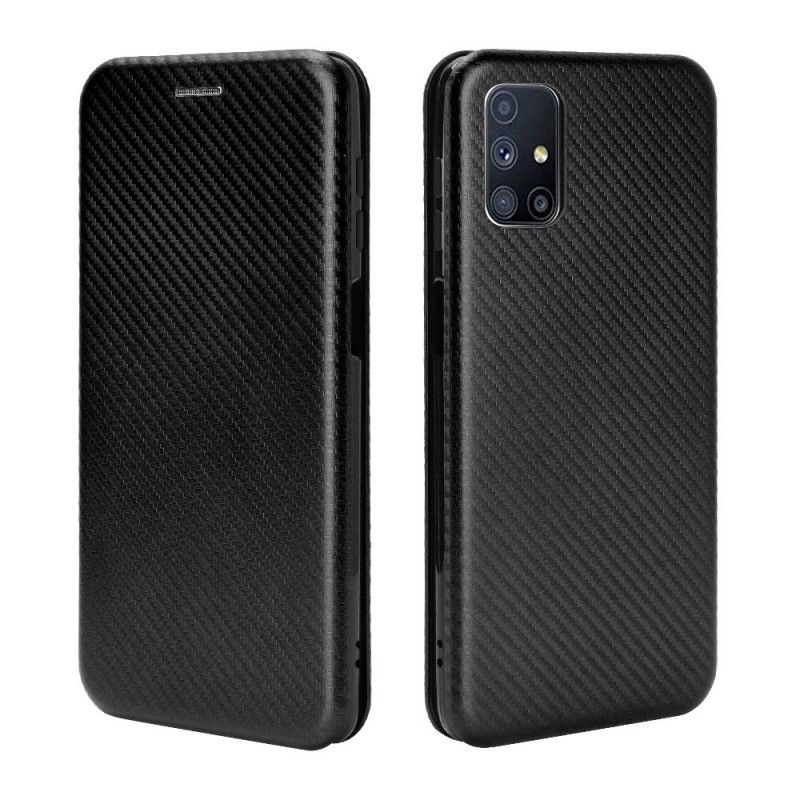 Folio-fodral Samsung Galaxy M51 Svart Kolfiber