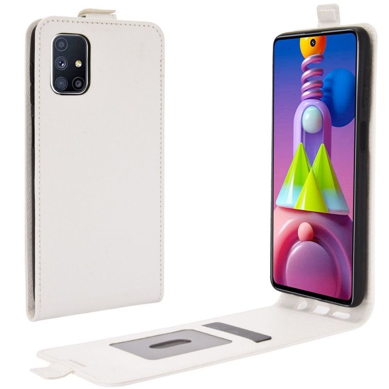 Läderfodral Samsung Galaxy M51 Svart Vertikal Lädereffektklaff