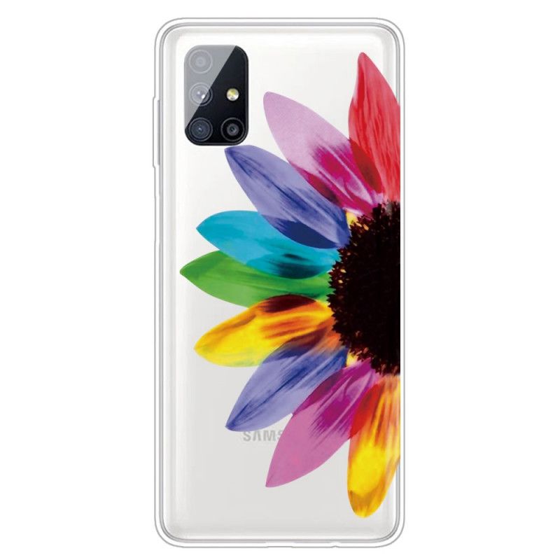 Skal för Samsung Galaxy M51 Färgad Blomma