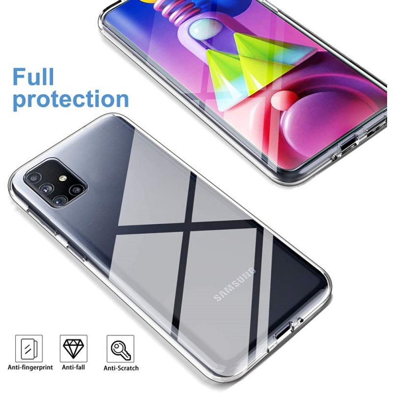 Skal för Samsung Galaxy M51 Skal Och Skärmhärdat Glas