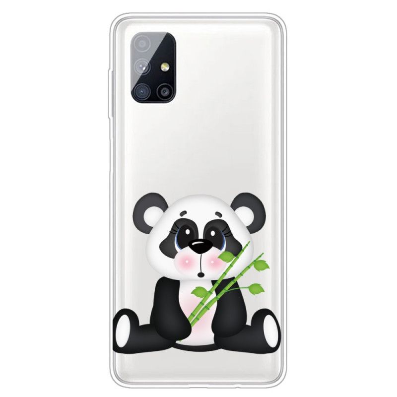 Skal för Samsung Galaxy M51 Transparent Ledsen Panda