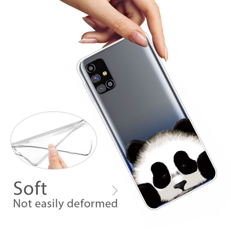 Skal för Samsung Galaxy M51 Transparent Panda