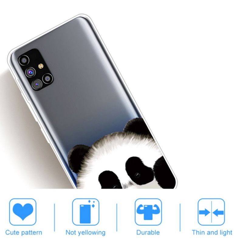 Skal för Samsung Galaxy M51 Transparent Panda