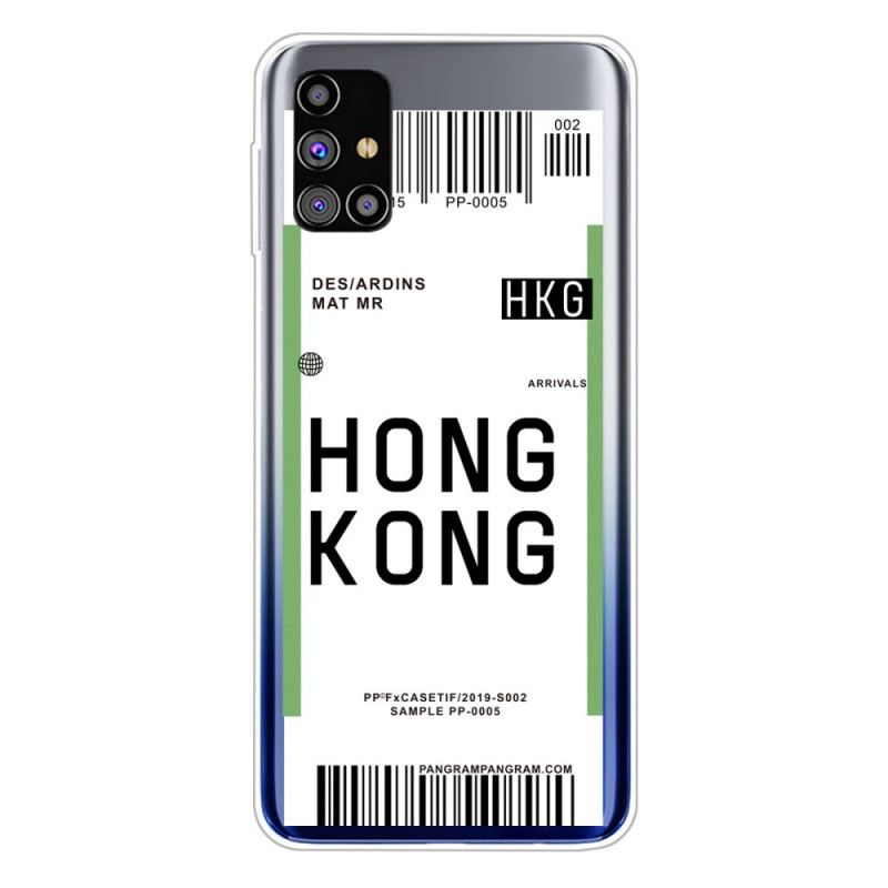 Skal Samsung Galaxy M51 Mobilskal Ombordstigningskort Till Hongkong