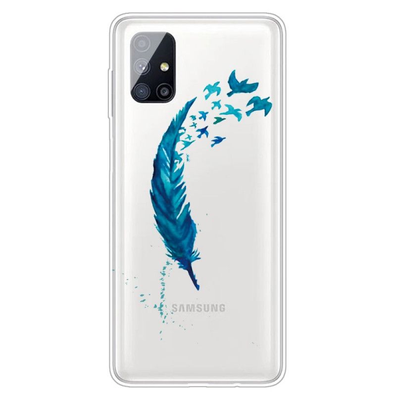 Skal Samsung Galaxy M51 Mobilskal Vacker Fjäder