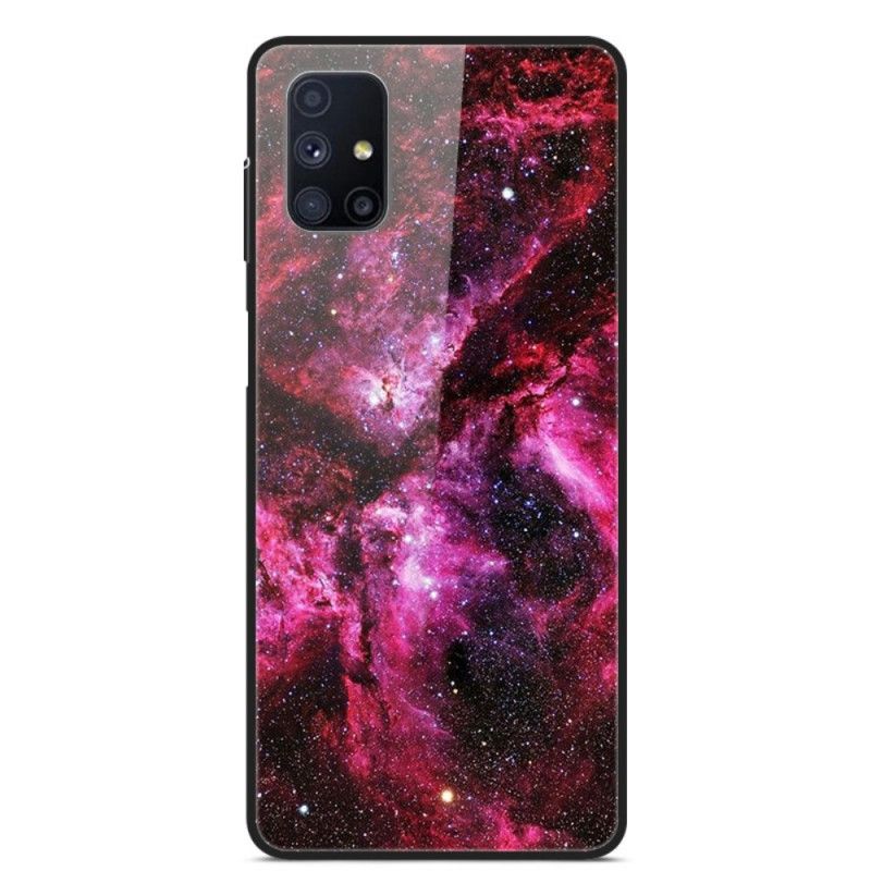 Skal Samsung Galaxy M51 Rosa Härdat Glas