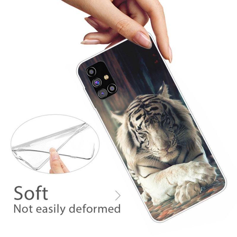 Skal Samsung Galaxy M51 Svart Flexibel Tiger