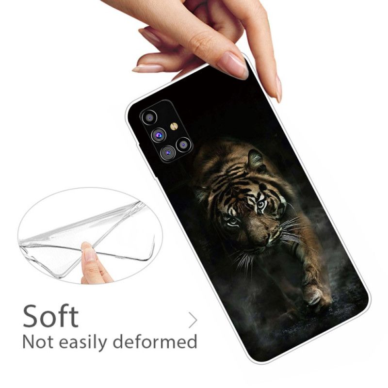 Skal Samsung Galaxy M51 Svart Flexibel Tiger