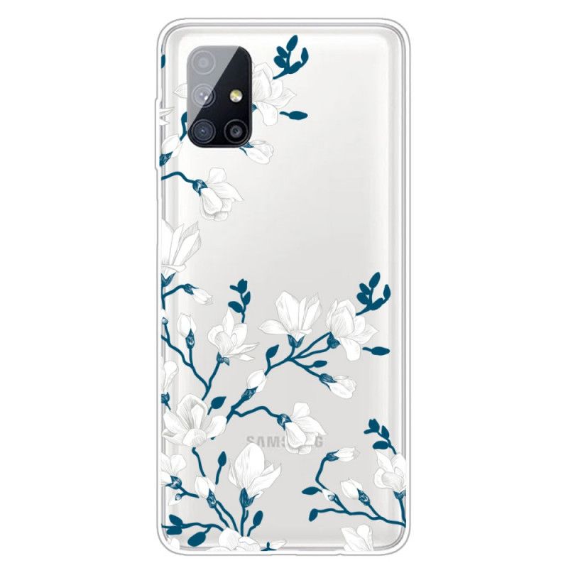 Skal Samsung Galaxy M51 Vita Blommor