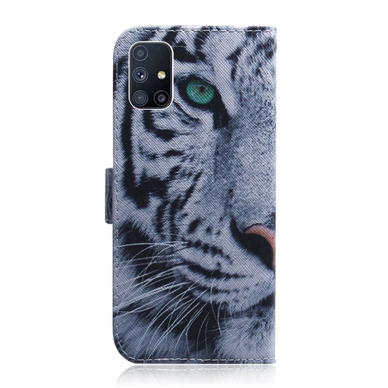 Skyddsfodral Samsung Galaxy M51 Tiger Ansikte