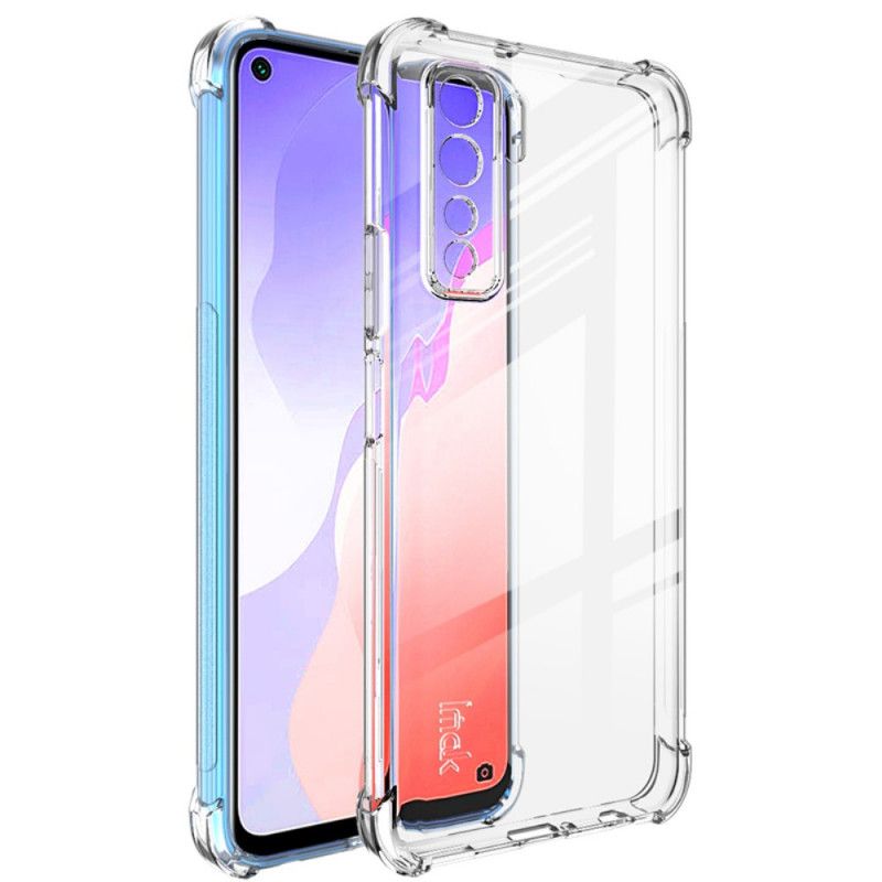 Skal Huawei P40 Lite 5G Grå Transparent Silkeslen Imak