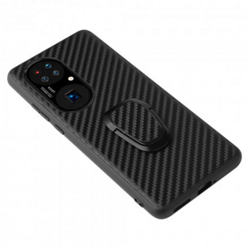 Skal Huawei P50 Telefonfodral Carbon Fiber Support Ring