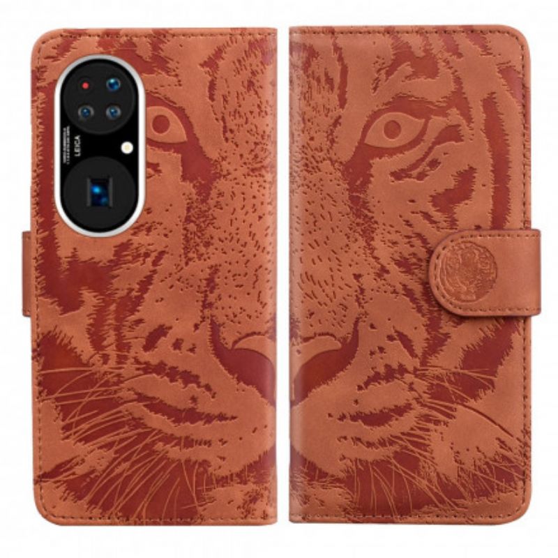 Skyddsfodral Huawei P50 Tiger Face Print