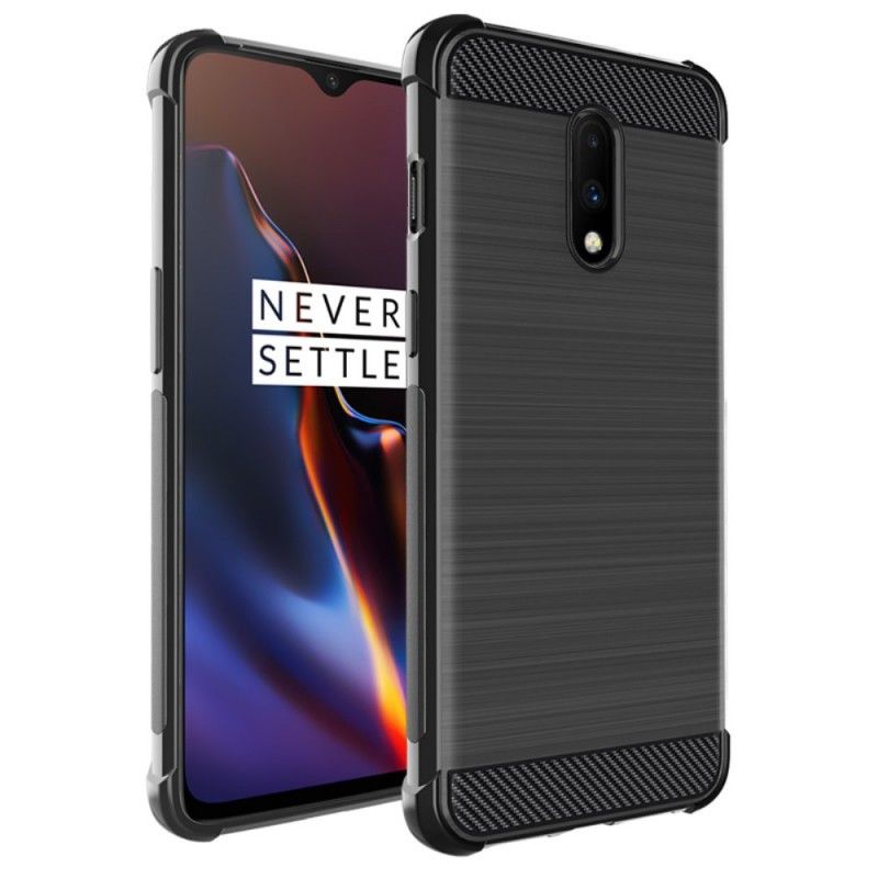 Skal för OnePlus 7 Imak Borstad Kolfiber