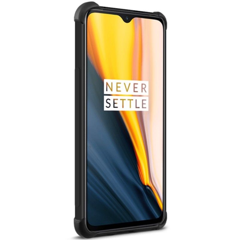 Skal för OnePlus 7 Svart Flexibel Silikon Med Imak Skärmfilm