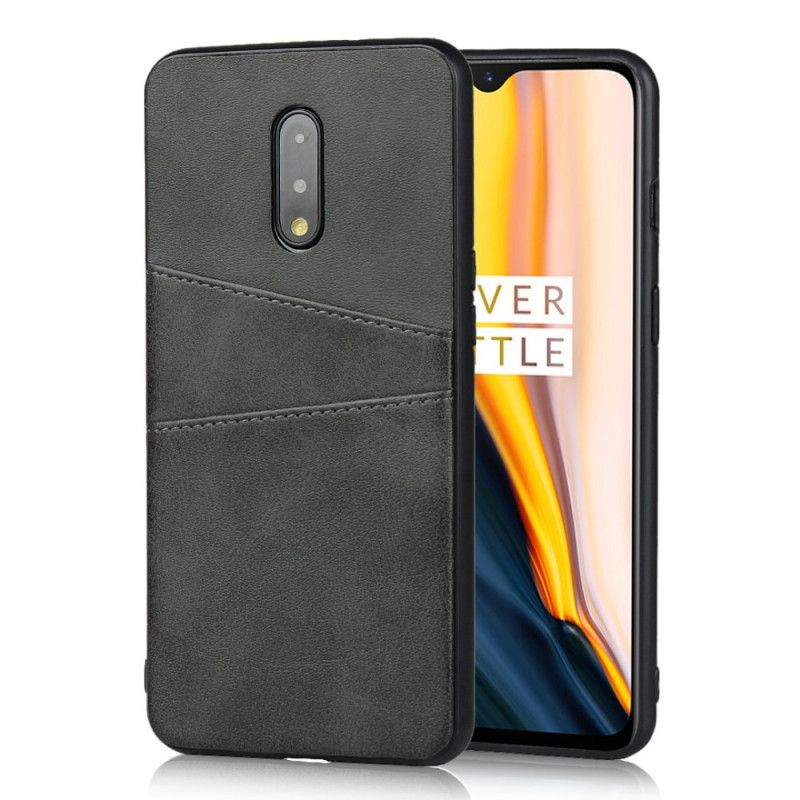 Skal OnePlus 7 Svart Dubbel Korthållare