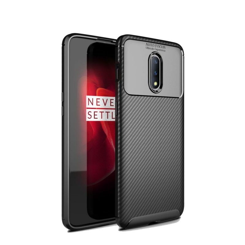 Skal OnePlus 7 Svart Flexibel Kolfiberstruktur