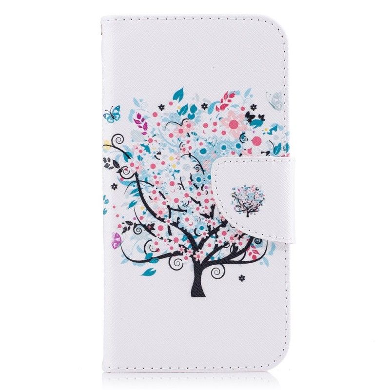 Skyddsfodral Samsung Galaxy J7 2017 Blommat Träd