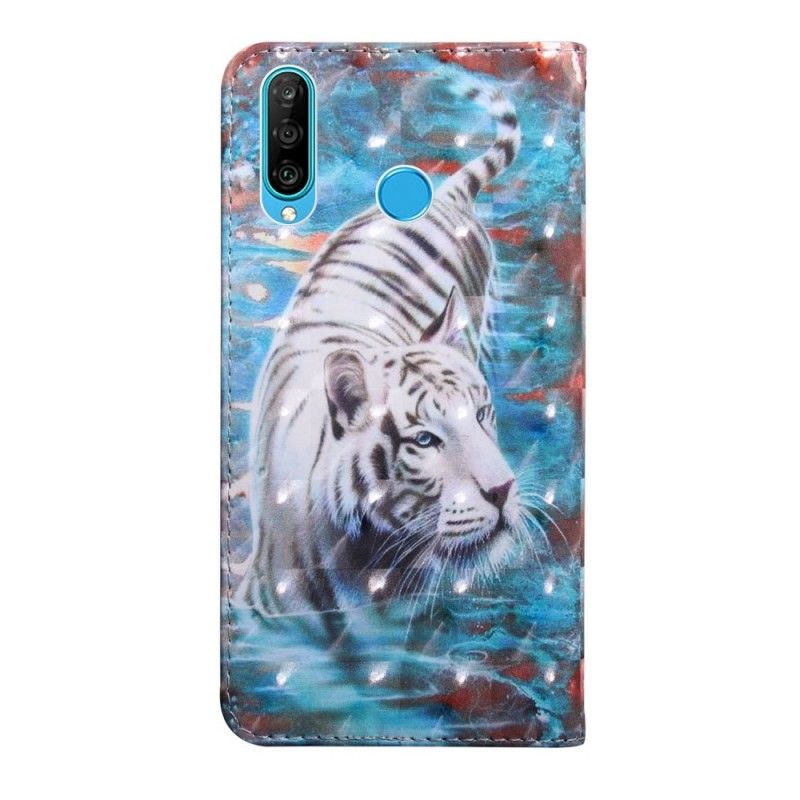 Fodral Huawei P30 Lite Tiger I Vattnet