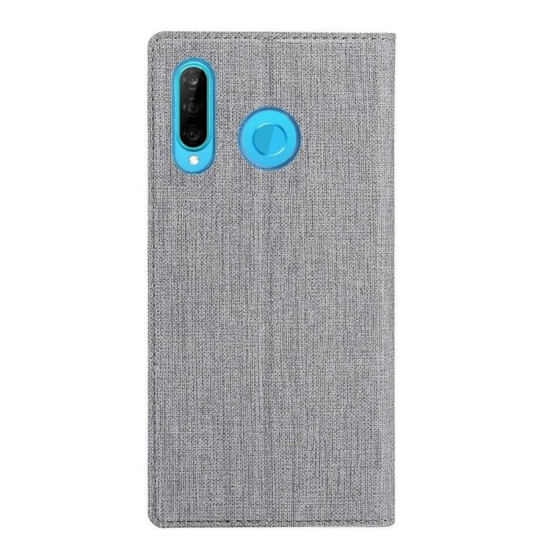 Folio-fodral för Huawei P30 Lite Svart Texturerat