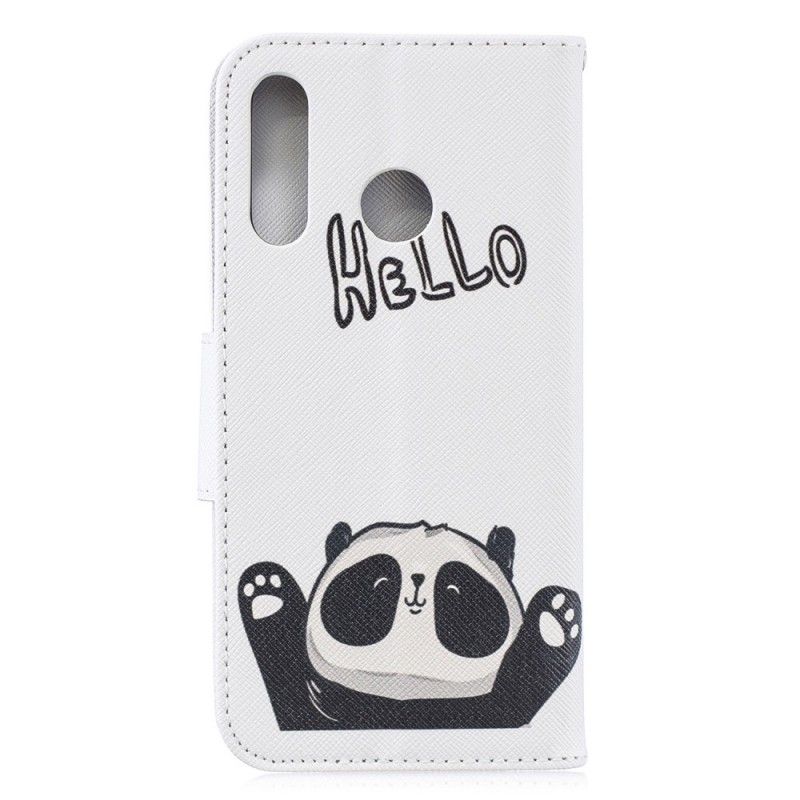 Läderfodral Huawei P30 Lite Mobilskal Hej Panda