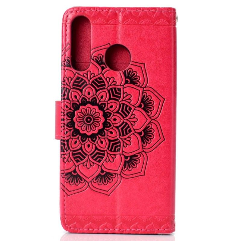 Läderfodral Huawei P30 Lite Svart Mobilskal Chic Mandala