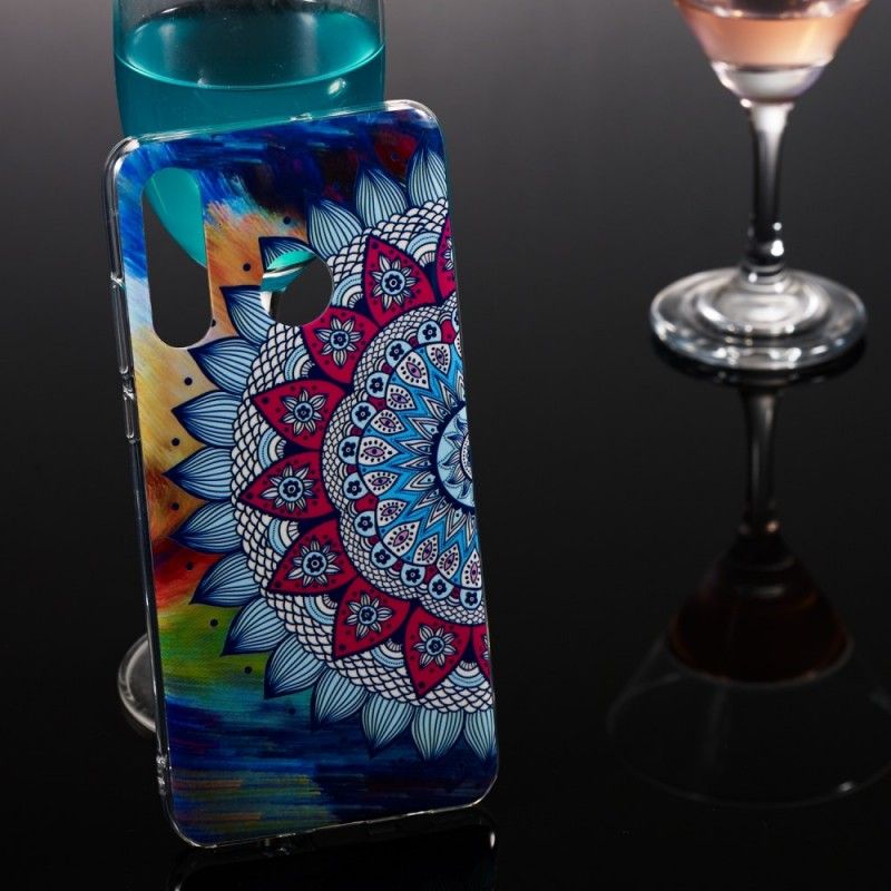 Skal för Huawei P30 Lite Fluorescerande Mandala