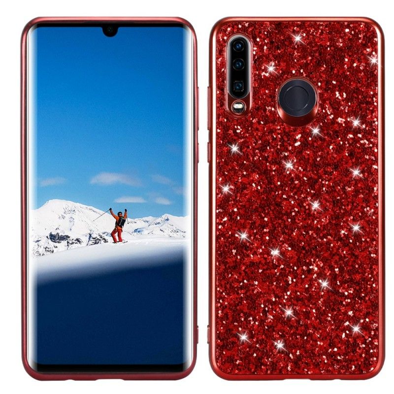 Skal för Huawei P30 Lite Svart Jag Är Glitter