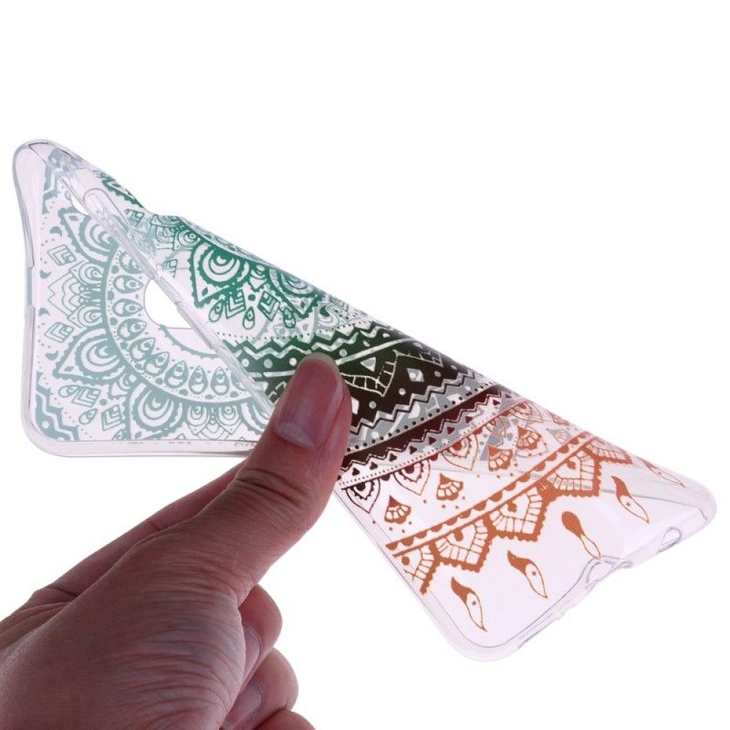 Skal för Huawei P30 Lite Transparent Färgglad Mandala