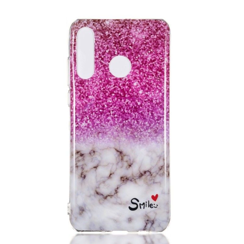 Skal Huawei P30 Lite Mobilskal Glitter Och Leende I Marmor