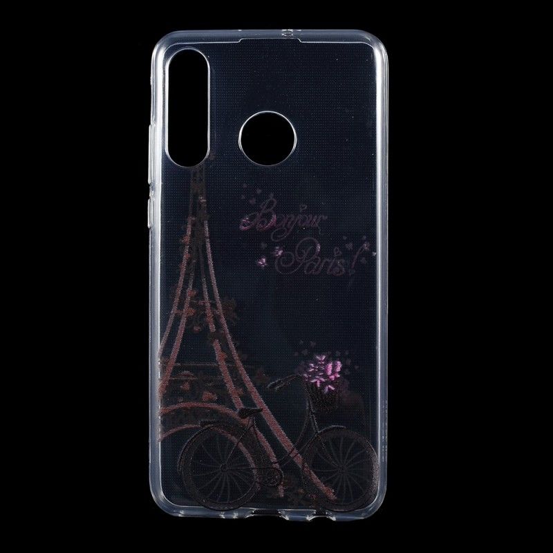 Skal Huawei P30 Lite Mobilskal Transparent Hej Paris